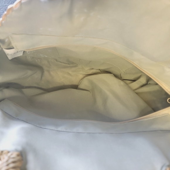 Straw shoulder bag (claire de lune ) - Picture 4 of 5